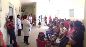 Realización de operativo toma de muestras VIH gratuitas con pre y post consejeria. En el centro de primer nivel de salud de hato del Yaque , zona 6A.