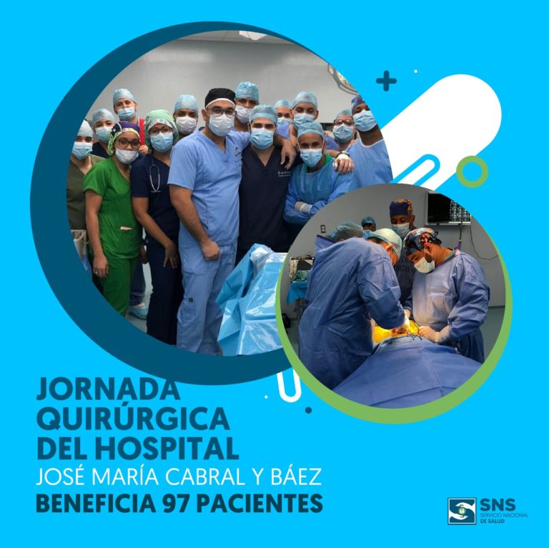Lee más sobre el artículo Jornada de cirugías ‬beneficio  97 pacientes en el hospital José María Cabral y Báez